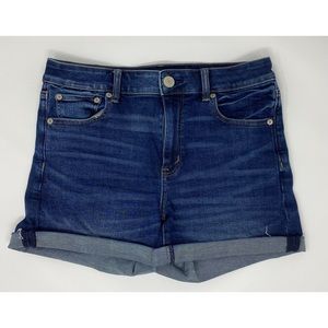 American Eagle High-Rise Midi Jean Shorts